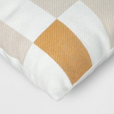 18"x18" Subway Tile Woven Square Outdoor Throw Pillow - Threshold