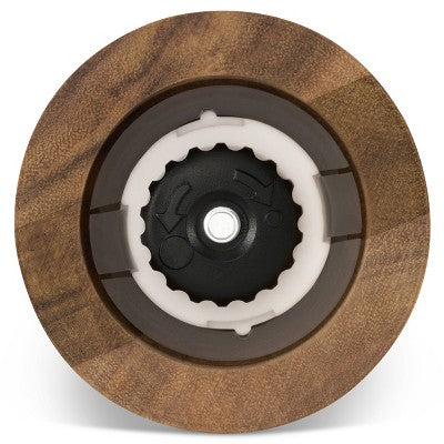 Cole & Mason Galloway Ribbed Salt and Pepper Grinder Set: Modern Wood Shakers, Spot Clean, 2-Piece, Brown