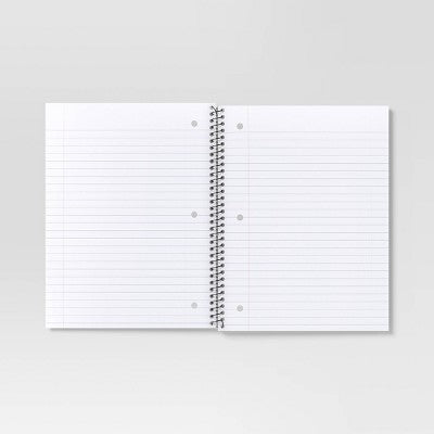 Subject Spiral Notebook Wide Ruled Purple - Dealworthy