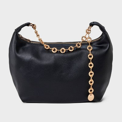 Jewelry Chain Handbag Clutch - A New Day Black