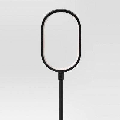 3pk Geometric Shapes Battery LED Outdoor Light Stakes Black/White - Threshold