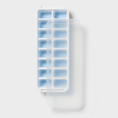 Ice Cube Tray Soft Release with Lid White - Room Essentials