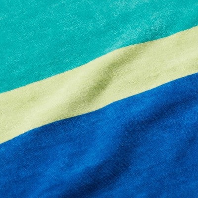 XL 'WOW' Reversible Beach Towel Green/Blue/Lime - Sun Squad