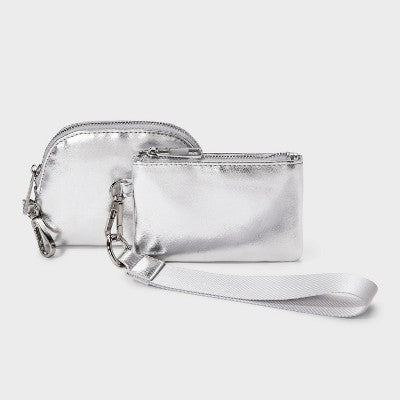 Girls' Wristlet Pouch - art class Silver