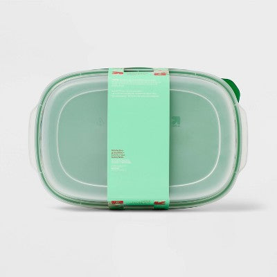 Holiday Large Rectangle Food Storage Container - 128oz/2ct - up&up