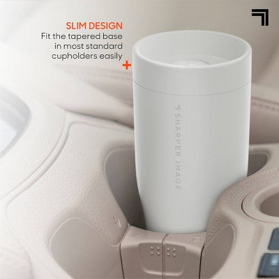 Sharper Image Heated Travel Mug White