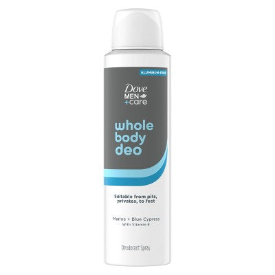 Dove Men+Care Whole Body Aluminum Free Deodorant Spray - Marine + Blue Cypress - 4oz