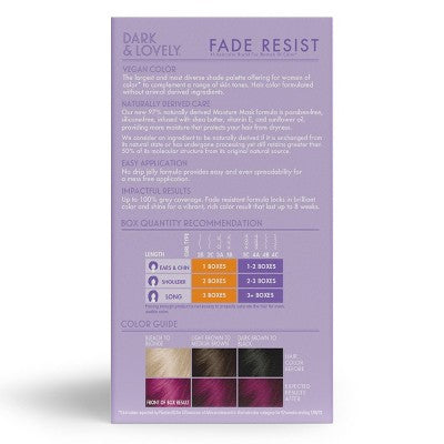 Dark and Lovely Fade Resist Rich Conditioning Hair Color - 522 Poppin Pink