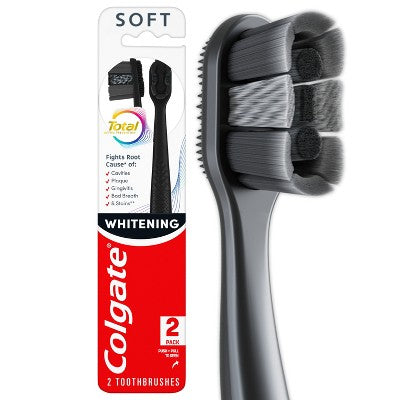 Colgate Total Active Prevention Whitening Toothbrush Soft - 2ct