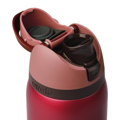 Special Edition Holiday Owala 32oz Stainless FreeSip Water Bottle - Poinsettia
