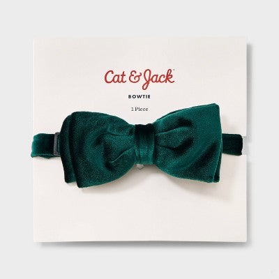 Boys' Holiday Velvet Bow Tie - Cat & Jack Green