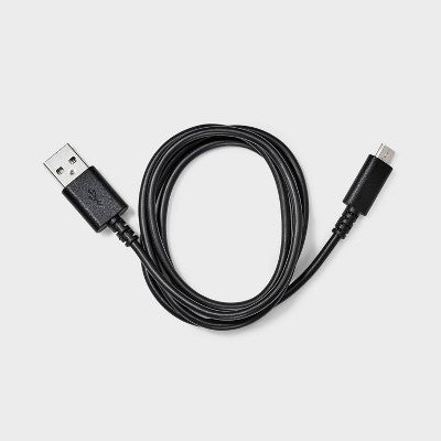 3' USB-A to Micro-USB Cable - dealworthy Black: 3' Charging Cord