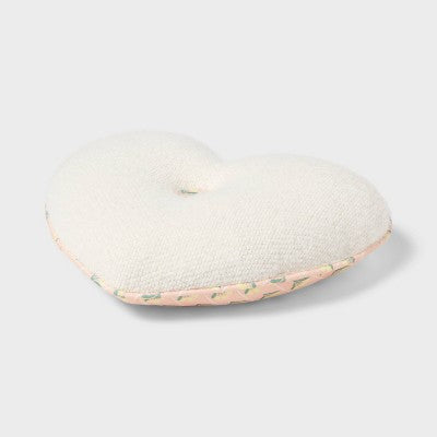 Heart Reversible Mini Decorative Pillow White - Pillowfort