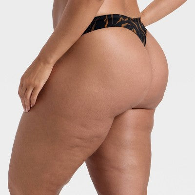 Women's Luxury Collection Bonded Invisible Edge Thong Underwear S