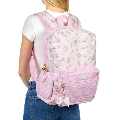 LoveShackFancy x Target - Yoobi Ribbon Rosa Backpack Sterling Dusk