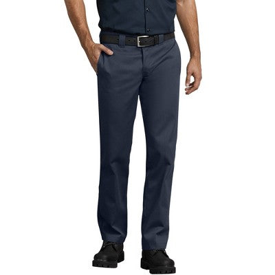 Dickies Men's Slim Straight Fit Twill Work Pants Navy Blue 30x30