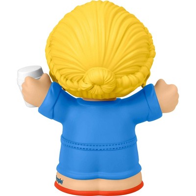 Fisher-Price Little People Denim Jumpsuit Mom Figure: Developmental Toy for Toddlers & Kids