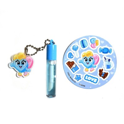 Scentos Lip Gloss with Charm Blue