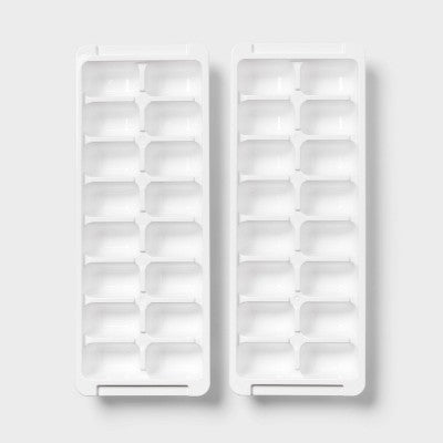 2pk Plastic Ice Tray White - Room Essentials