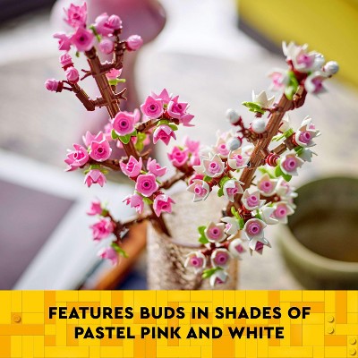 LEGO Flowers Celebration Gift, White and Pink Cherry Blossom 40725