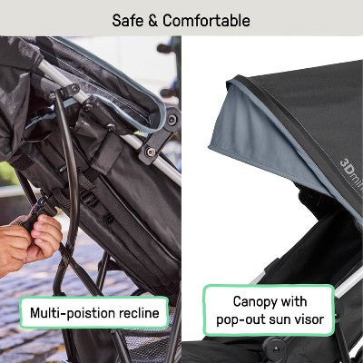 Ingenuity 3D Mini Convenience Stroller- Slate (LOCAL PICKUP ONLY)