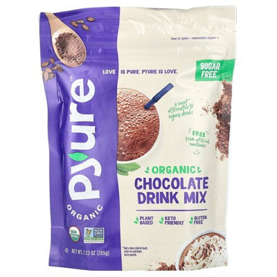 Pyure Organic Chocolate Drink Mix, 7.23 oz (205 g)