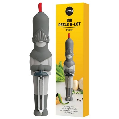 Ototo Holiday Gift Stainless Steel Sir Peels-a-Lot Knight Veggie Peeler