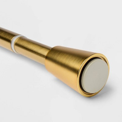 72" Rust Resistant Shower Curtain Rod Brass - Threshold (LOCAL PICKUP ONLY)