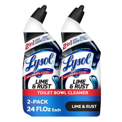 Lysol Lime & Rust Toilet Bowl Cleaners - 2pk