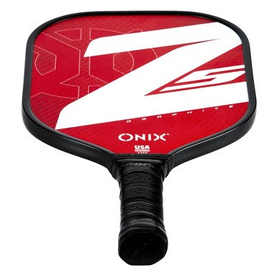 Onix 15.5'' Z5 Wide Body Pickleball Paddle - Red: Stiff Graphite Racquet, 8.125" Head