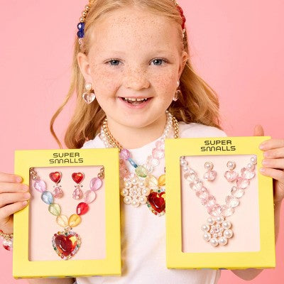 Super Smalls Pink Necklace and Earrings Set