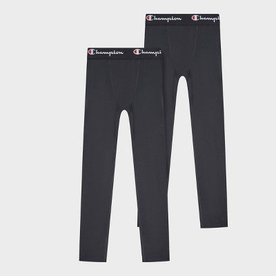 Champion Youth 2pk Compression Pants - Black M (10/12)