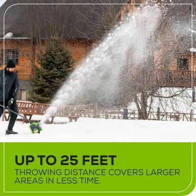 Greenworks 12" Brushless Snow Shovel with Light Kit: 24V Lithium Ion, Adjustable Handle, 3-Year Warranty (LOCAL PICKUP ONLY)