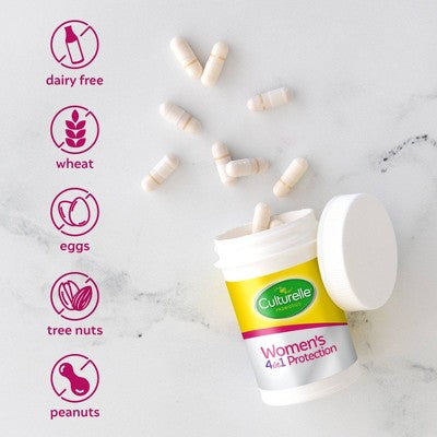 Culturelle Women's 4-in-1 Protection for Vaginal, Digestive and Immune Health Capsules - 50ct