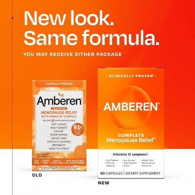 Amberen Menopause Relief Dietary Supplement Capsules - 60ct