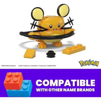 MEGA Pokemon Dedenne Building Toy Kit Poseable Action Figure 31pc