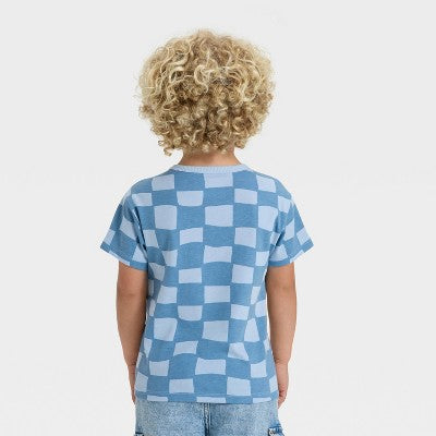 Toddler Boys' Short Sleeve Relaxed T-Shirt Cat&Jack Light Blue 4T