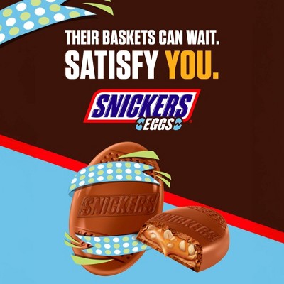 Snickers Candy Eggs Milk Chocolate Easter Basket Stuffers - 6.6oz/6pk