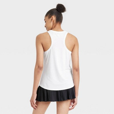 Women's Beyond Ease Racerback Tank Top - All In Motion White L