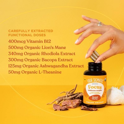 Four Sigmatic Focus Organic Mushroom Vitamin Capsules - 90ct