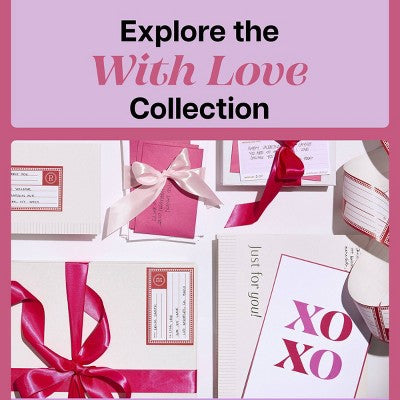 Noted by Post-it 6ct With Love Telegram Cards Valentine's Day
