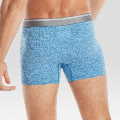 Hanes Premium Men's Breathable Mesh Comfort Flex Fit Boxer Trunks - Blue L