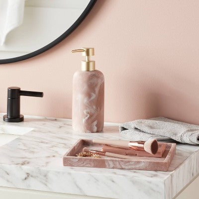 Pink Quartz Resin Soap Pump - Threshold