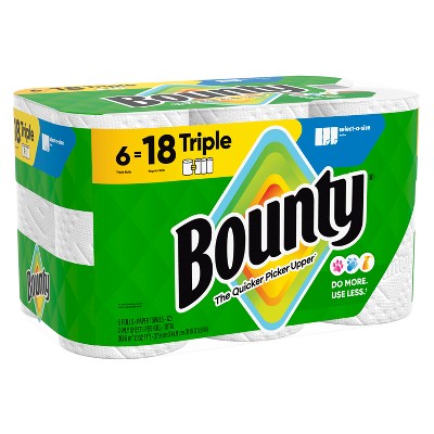 Bounty Select-A-Size Paper Towels - 6 Triple Rolls