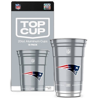 Top Cup NFL New England Patriots Disposable Cups - 20oz/10ct