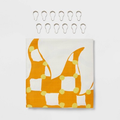 13pc Fabric Shower Curtain Set Sun Rise - Room Essentials