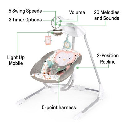Ingenuity Soothing Baby Swing - Nally (LOCAL PICKUP ONLY)