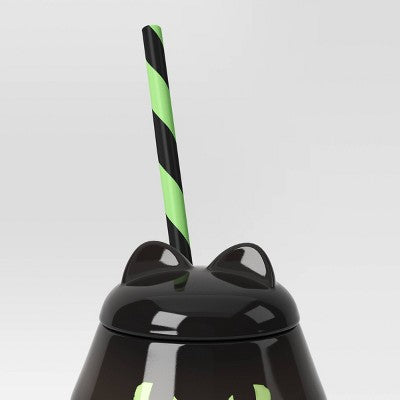 11.5 fl oz Halloween Figural Cat Tumbler - Hyde and EEK! Boutique