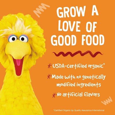 Earth's Best Organic Veggie Cheddar Puffs Baby & Toddler Snacks Sesame Street - 1.55oz