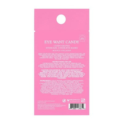 Holler and Glow Eye Want Candy Bouncy Collagen Candy-Shaped Hydrogel Under-Eye Masks - 10oz